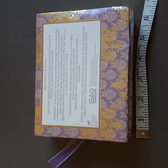 Lavender Foot Lotion and Sock Gift Set - Picture 2 of 2